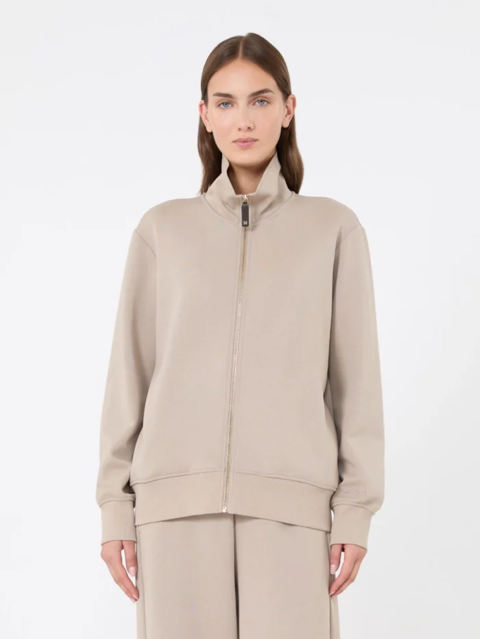 Felpa in jersey 'S Max Mara di cotone tecnico Beige Art. CAREZZA, foto 3 di 5