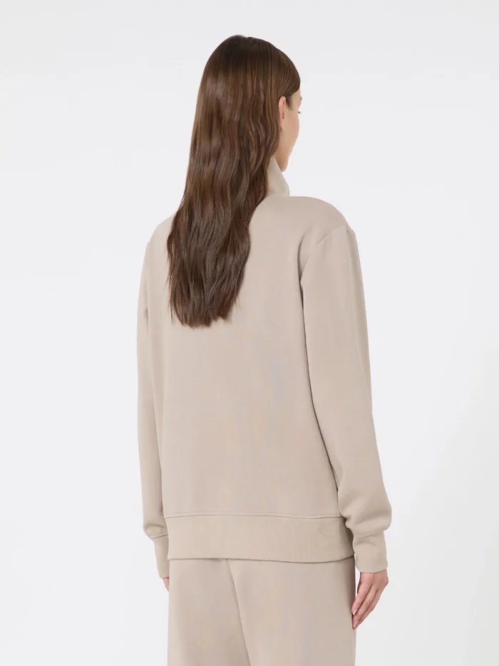 Felpa in jersey 'S Max Mara di cotone tecnico Beige Art. CAREZZA, foto 4 di 5