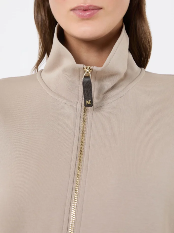 Felpa in jersey 'S Max Mara di cotone tecnico Beige Art. CAREZZA, foto 5 di 5