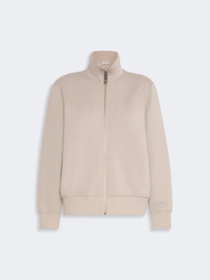 Felpa in jersey 'S Max Mara di cotone tecnico Beige Art. CAREZZA