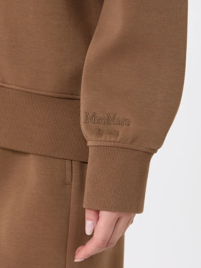 Felpa in jersey 'S Max Mara di cotone tecnico Cammello Art. CAREZZA, foto 5 di 5