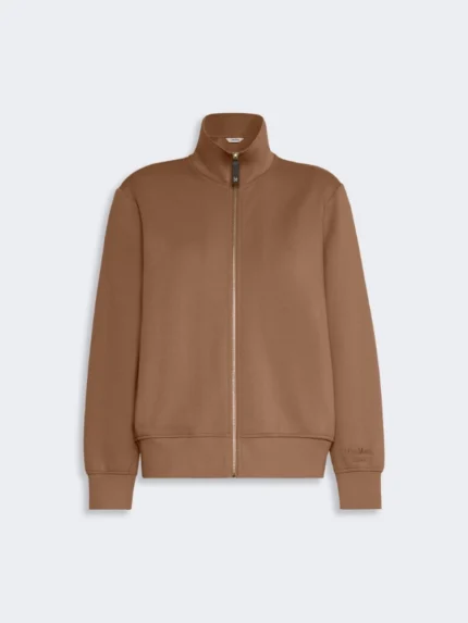 Felpa in jersey 'S Max Mara di cotone tecnico Cammello Art. CAREZZA