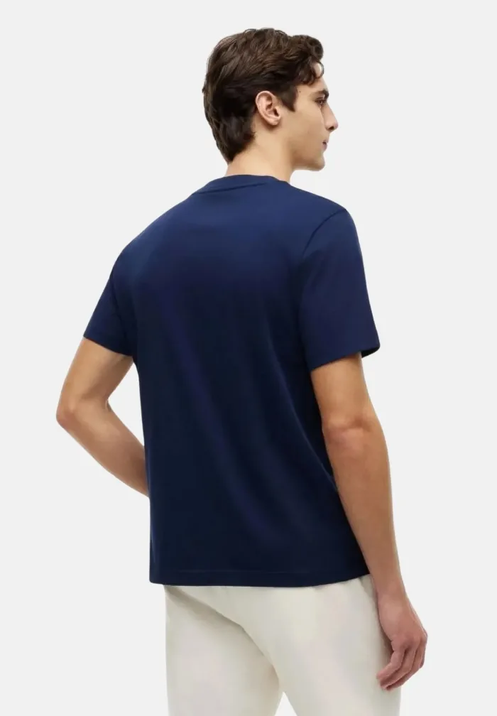 T-shirt regular fit in cotone Uomo Tommy Hilfiger Blu con Ricamo Grafico art. MW0MW43390 DCC, foto 3 di 3