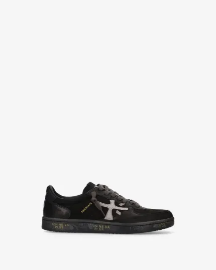 Sneakers Premiata Uomo in Pelle Nera art. BSKTCLAY 8439