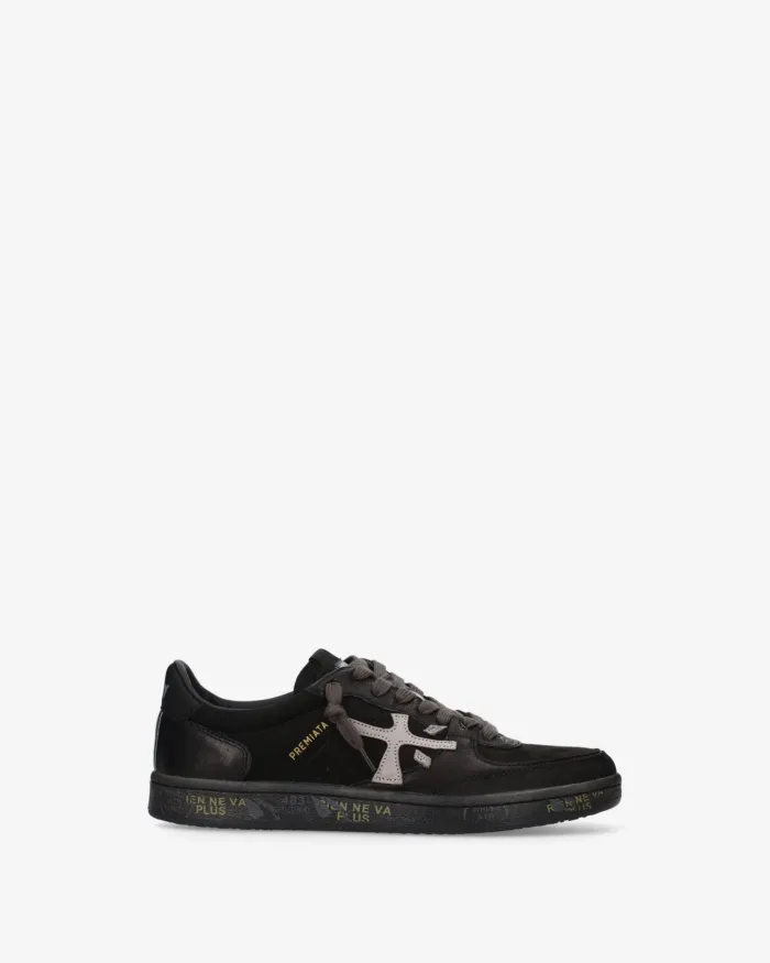 Sneakers Premiata Uomo in Pelle Nera art. BSKTCLAY 8439, foto 1 di 5