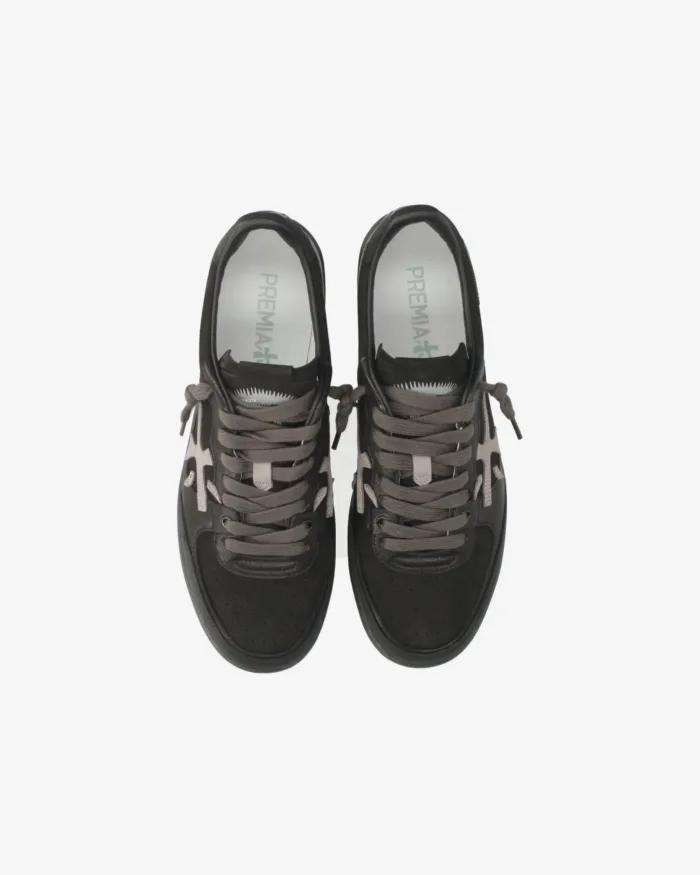 Sneakers Premiata Uomo in Pelle Nera art. BSKTCLAY 8439, foto 5 di 5