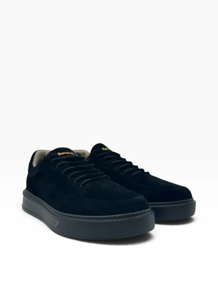Sneakers Uomo Barracuda Phoenix in Camoscio Nero e Fondo Nero art. BU3510A V2693 Suede Nero, foto 2 di 4