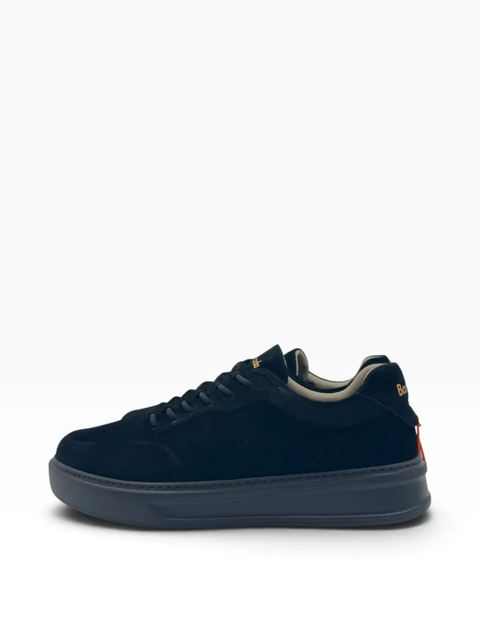 Sneakers Uomo Barracuda Phoenix in Camoscio Nero e Fondo Nero art. BU3510A V2693 Suede Nero, foto 3 di 4