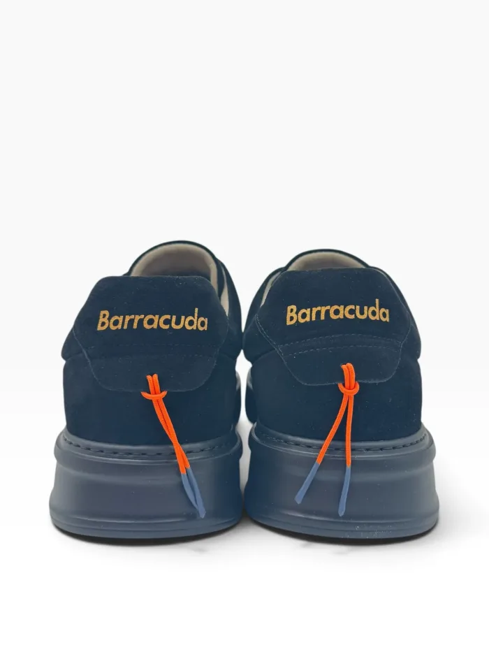 Sneakers Uomo Barracuda Phoenix in Camoscio Blu e Fondo Blu art. BU3510A V2703 Suede Pilota, foto 4 di 4