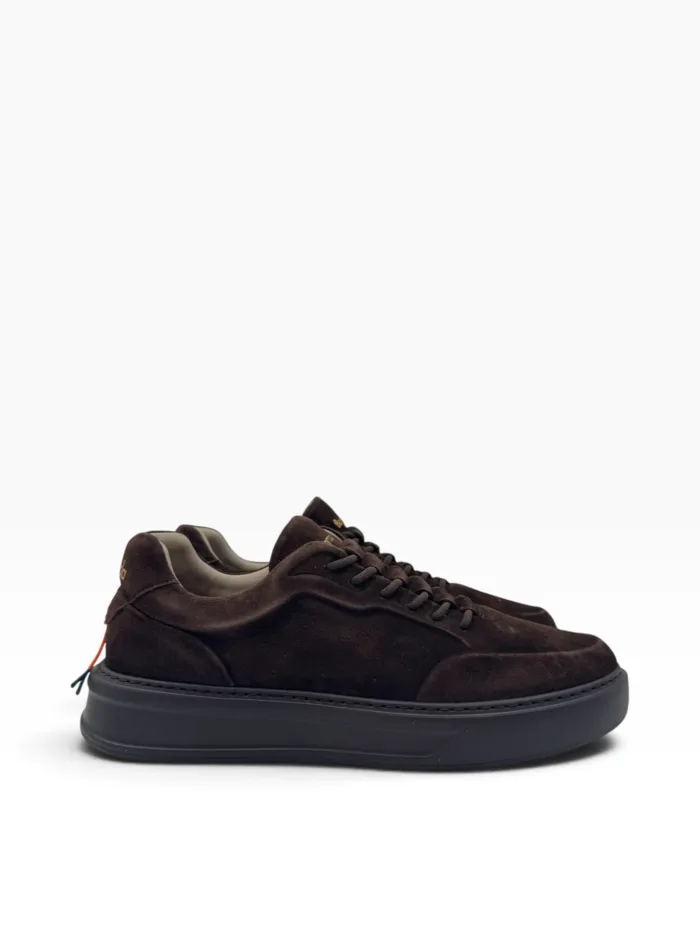 Sneakers Uomo Barracuda Phoenix in Camoscio Testa di Moro e Fondo in Tinta art. BU3510A V3011 Suede Pepe, foto 1 di 4