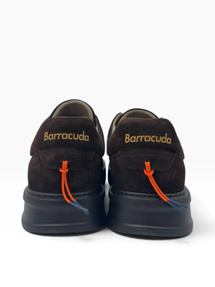Sneakers Uomo Barracuda Phoenix in Camoscio Testa di Moro e Fondo in Tinta art. BU3510A V3011 Suede Pepe, foto 4 di 4