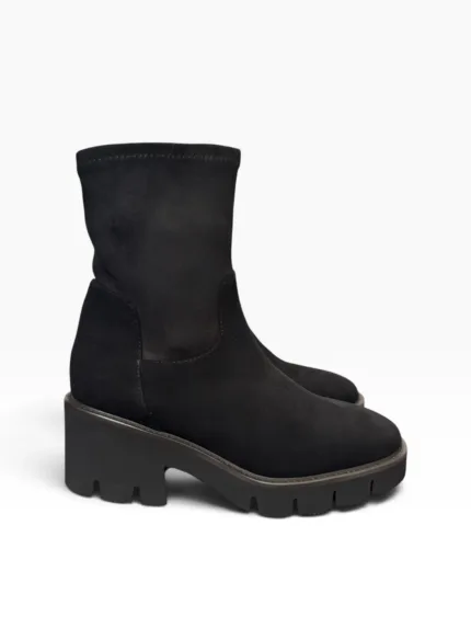 Tronchetto Luca Grossi In Camoscio Nero Con Cerniera H 6 cm art. K839T Camoscio Nero