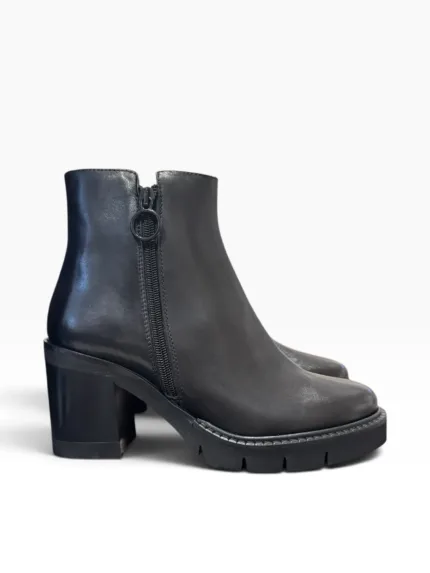 Tronchetto Luca Grossi In Pelle Nera Con Doppia Cerniera H 8 cm art. K202T Natur Nero