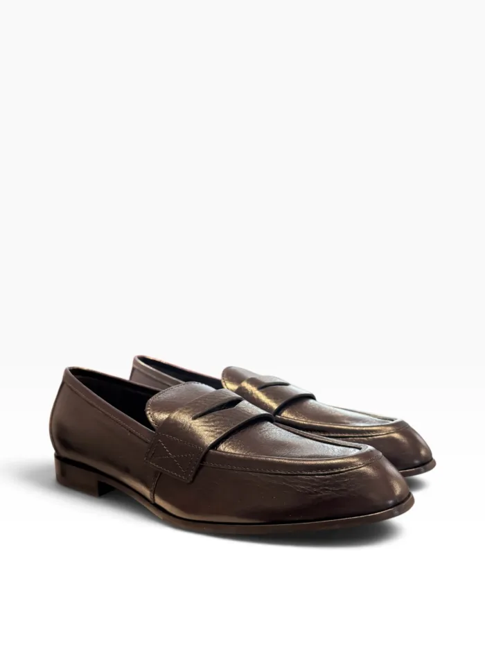 Mocassino Premiata Donna in Pelle Testa di Moro art. M7424, foto 2 di 5