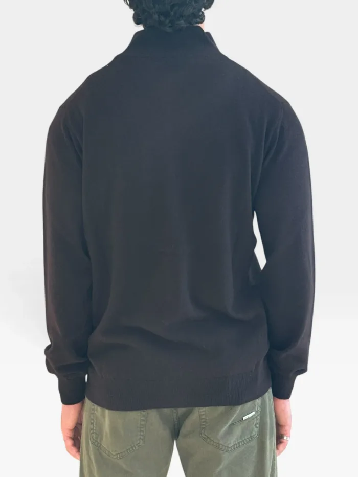 Cardigan Full Zip Filippo De Laurentiis in Misto Lana Cashmere Testa di Moro Art. FZ1ML WC12R 289 Caffe', foto 2 di 2