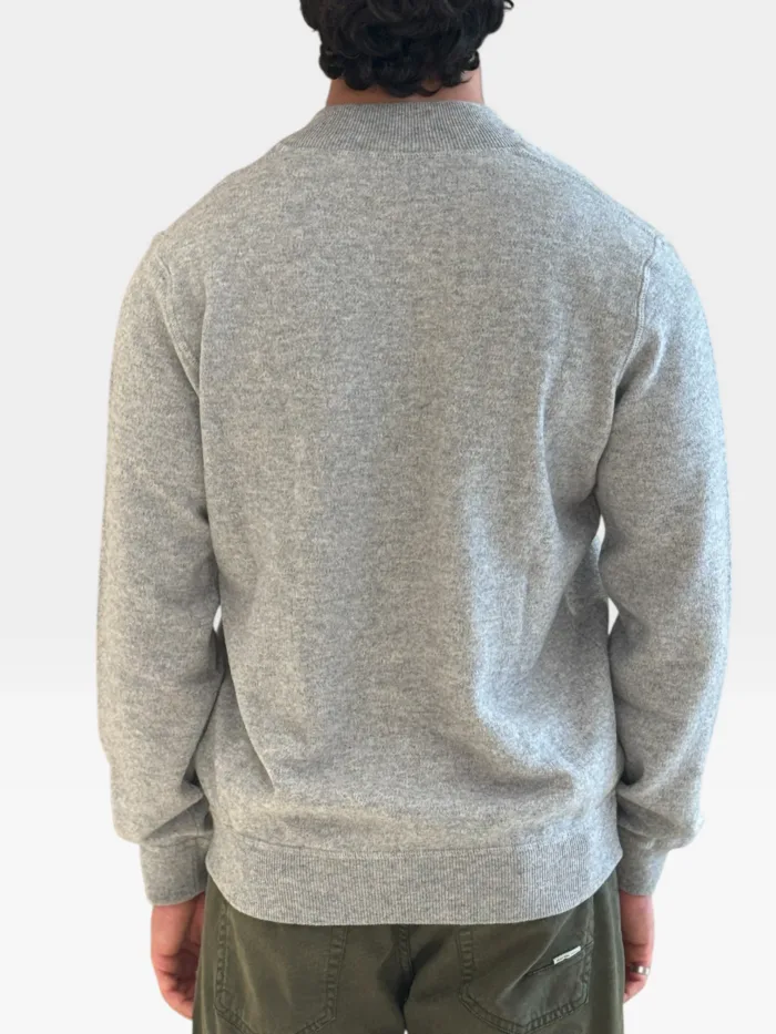 Blouson Full Zip Filippo De Laurentiis in Misto Cashmere Grigio art. BZ1ML3AT WC12F 900, foto 2 di 2