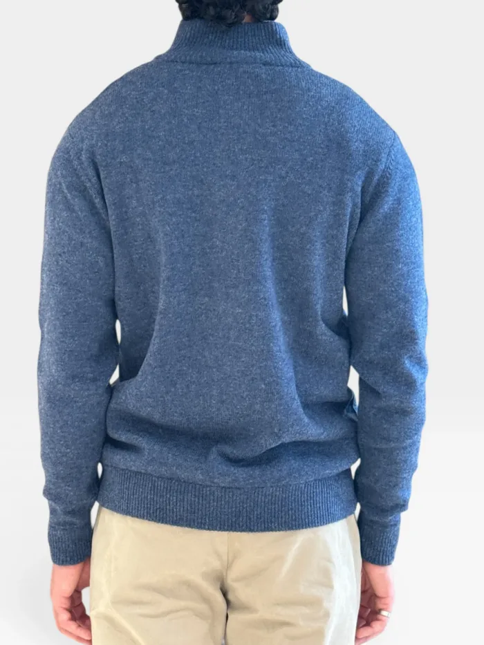 Cardigan Blouson Della Ciana Misto Cashmere Blu Jeans art. DC2 -18356 520 Jeans, foto 2 di 2