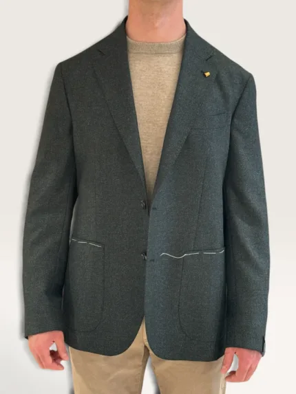 Giacca Latorre Verde in Lana e Seta Loro Piana Dream Tweed Drop 4 Art. F44 UK0645/600