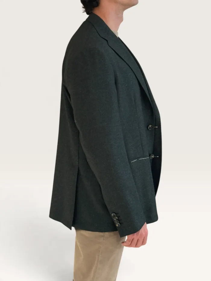 Giacca Latorre Verde in Lana e Seta Loro Piana Dream Tweed Drop 4 Art. F44 UK0645/600, foto 2 di 3