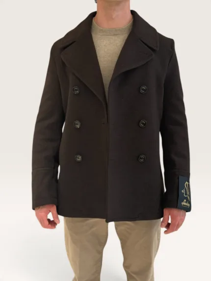 Giaccone Peacoat Sealup Amalfi Testa di Moro in Misto Cashmere art. 500094 7627 Col 29