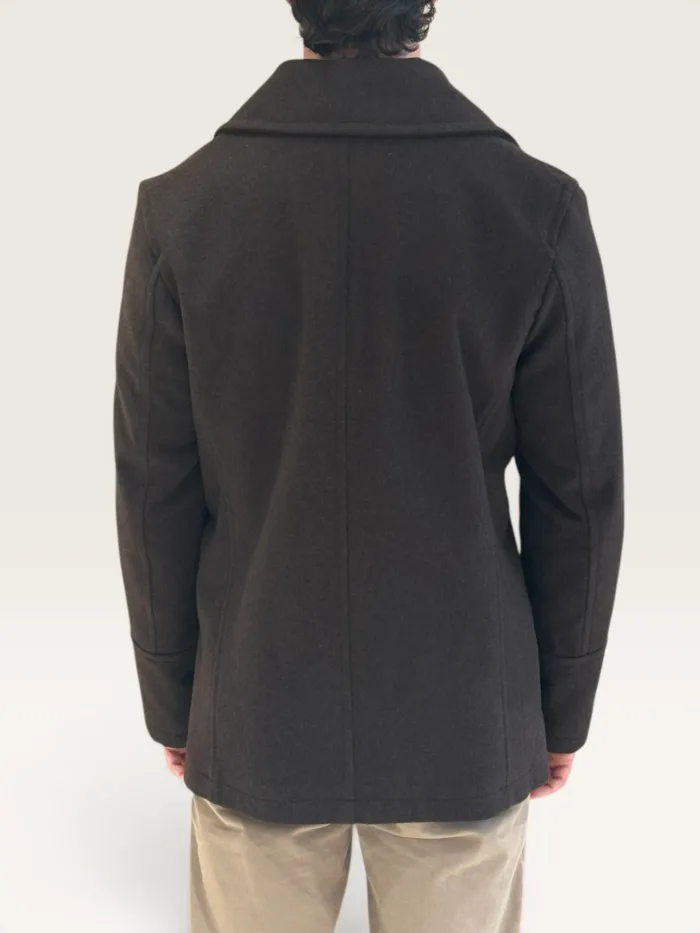 Giaccone Peacoat Sealup Amalfi Testa di Moro in Misto Cashmere art. 500094 7627 Col 29, foto 3 di 3