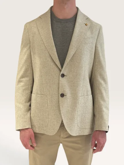 Giacca Latorre Beige in Lana Drop 4 Art. F44 QK0454/400