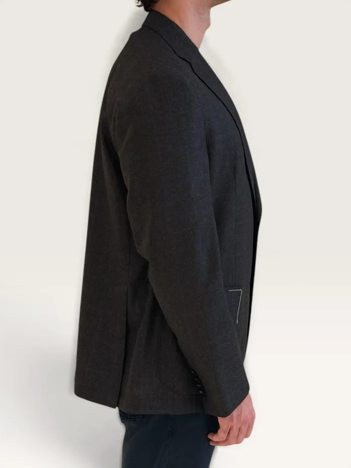 Giacca Latorre Check Testa di Moro in Lana Vitale Barberis Canonico Drop 4 Art. F44 QK0614/500, foto 2 di 3