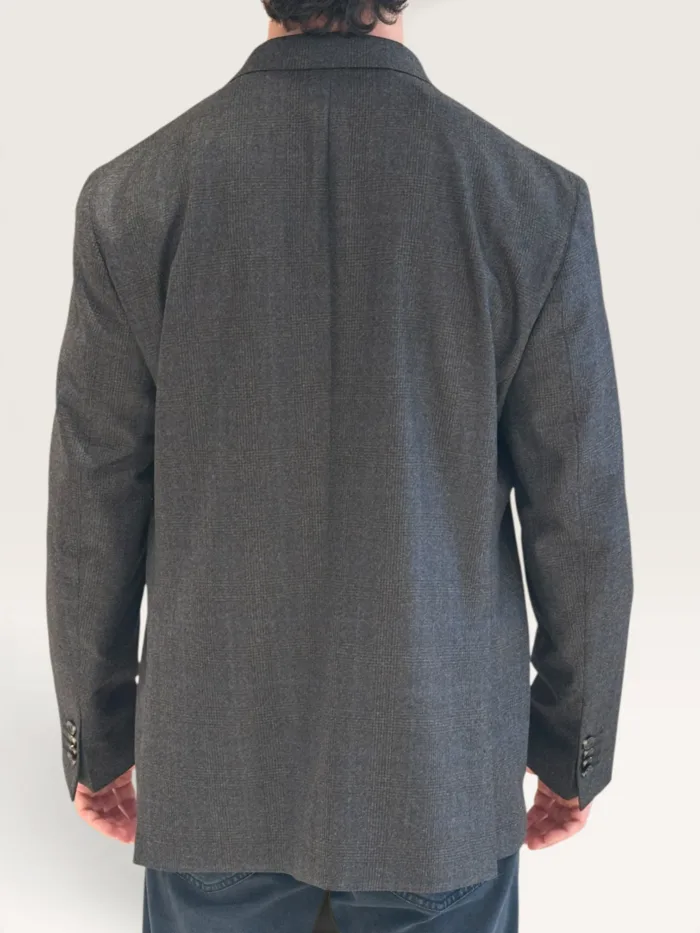 Giacca Latorre Check Testa di Moro in Lana Vitale Barberis Canonico Drop 4 Art. F44 QK0614/500, foto 3 di 3