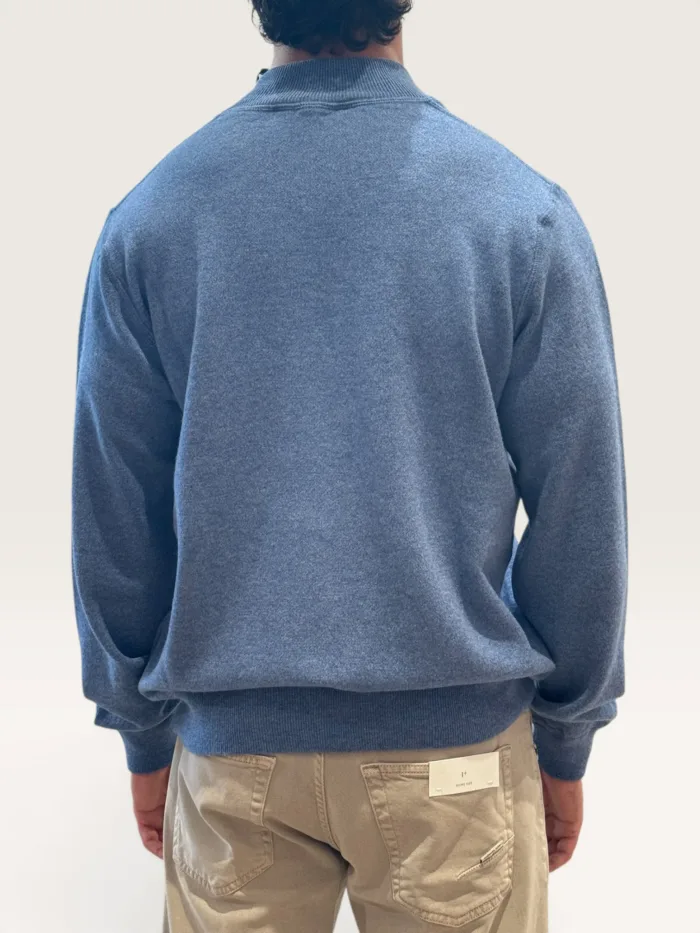 Blouson Full Zip Filippo De Laurentiis in Misto Cashmere Carta da Zucchero art. BZ1ML3AT WC12F 871, foto 3 di 3