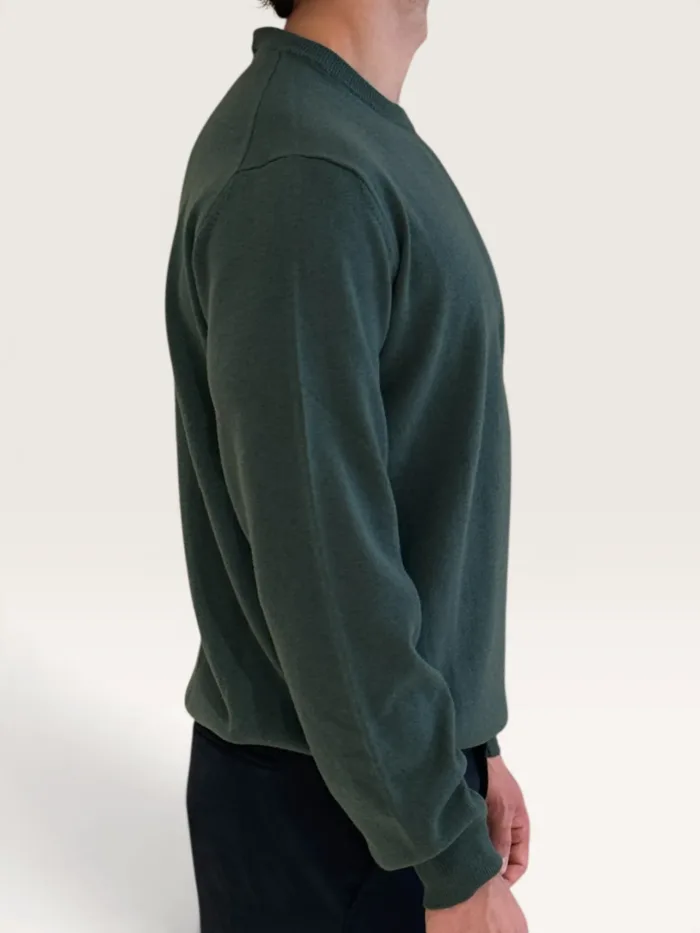 Maglione Girocollo Filippo De Laurentiis in Misto Lana Cashmere Verde art. GC1ML WC12R 680, foto 2 di 3