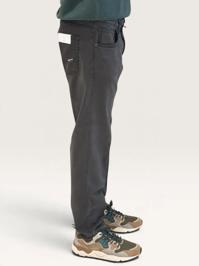 Pantalone Cinque Tasche in Caldo Cotone Elasticizzato One More Size Michael Coal Testa di Moro art. David 2989, foto 2 di 3