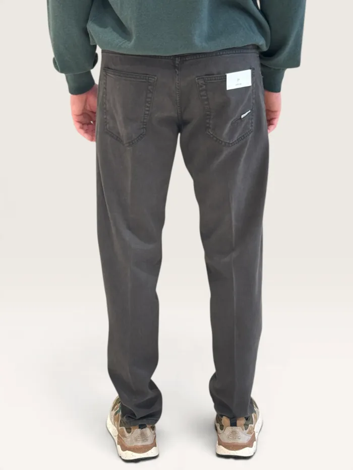 Pantalone Cinque Tasche in Caldo Cotone Elasticizzato One More Size Michael Coal Testa di Moro art. David 2989, foto 3 di 3