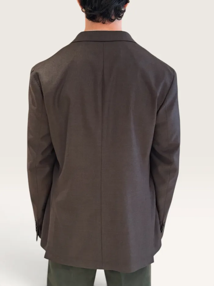 Giacca Latorre Marrone in Tessuto Loro Piana Australis Drop 4 Art. F44 UK0655/501, foto 2 di 3