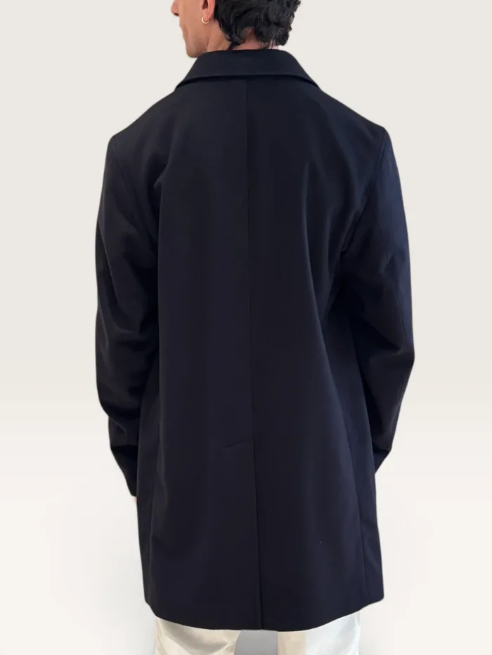 Cappottino Uomo Richard Smith in Misto Cashmere Blu Art Eleven, foto 4 di 4