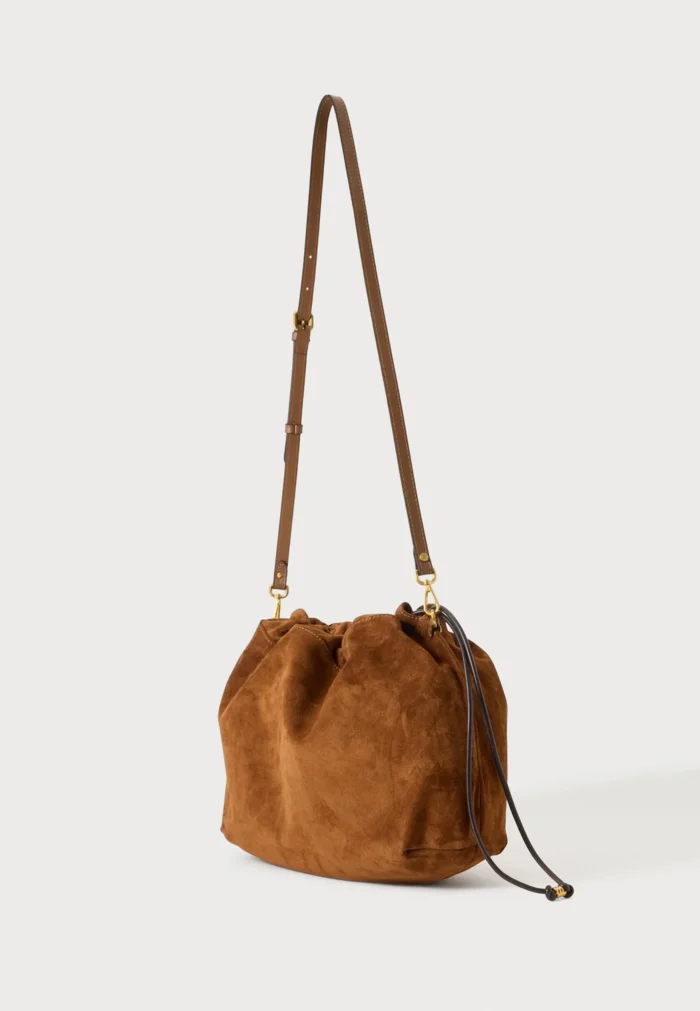 Borsa a Spalla Grande Gianni Chiarini In Camoscio Cuoio art. Morgana Cognac, foto 3 di 6