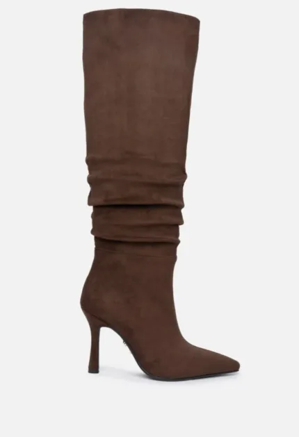 Stivali Donna Twentyfourhaitch in Camoscio Marrone H 10 cm art. Miya Marrone