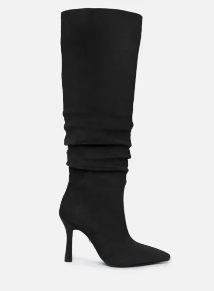 Stivali Donna Twentyfourhaitch in Camoscio Nero H 10 cm art. Miya Nero