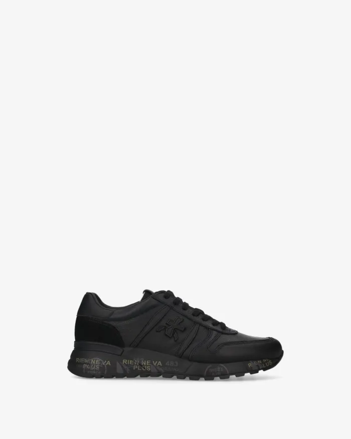 Sneakers Premiata Uomo in Pelle Nera art. Lander 8659, foto 1 di 4