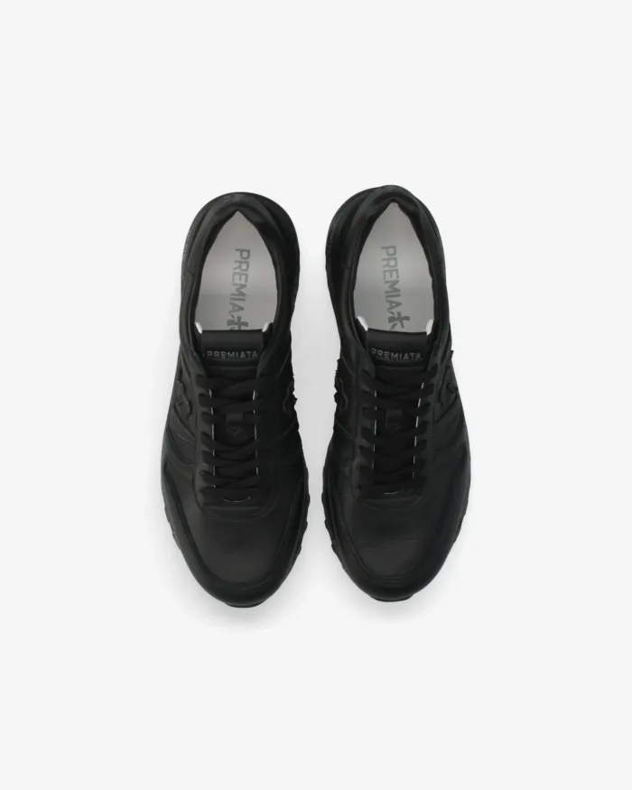 Sneakers Premiata Uomo in Pelle Nera art. Lander 8659, foto 4 di 4