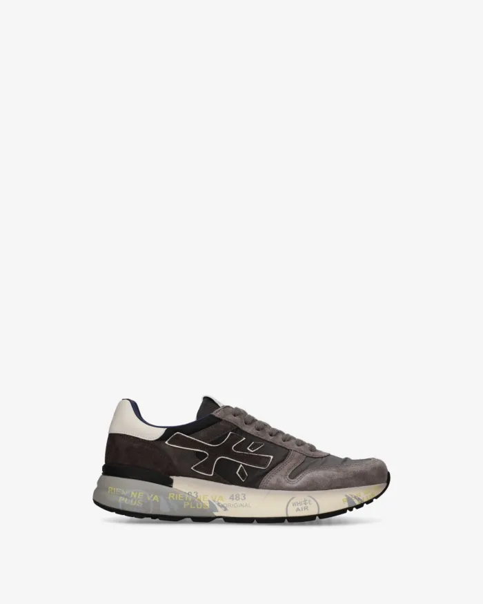Sneakers Premiata Uomo in Camoscio e Nylon Grigio art. Mick 8433, foto 1 di 5