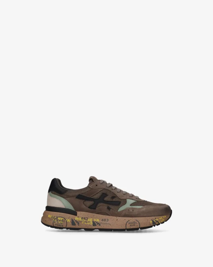 Sneakers Premiata Uomo in Camoscio e mesh Marrone art.  Mick 0.1 8436, foto 1 di 5