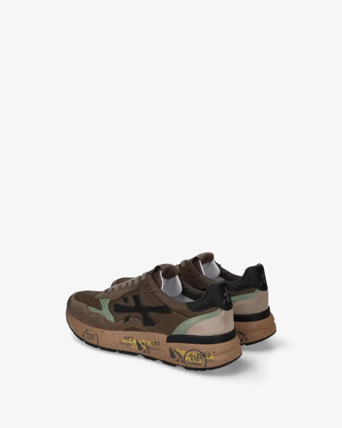 Sneakers Premiata Uomo in Camoscio e mesh Marrone art.  Mick 0.1 8436, foto 5 di 5