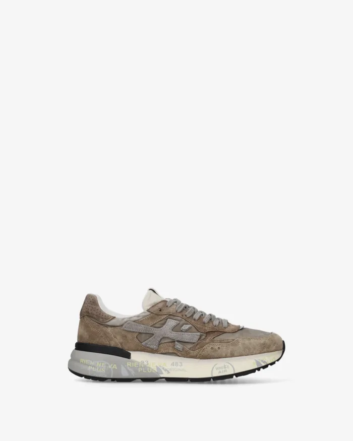 Sneakers Premiata Uomo in Camoscio Tortora art. Mick 0.1 8437, foto 1 di 5