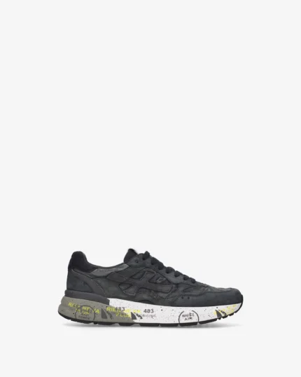 Sneakers Premiata Uomo in Camoscio Blu navy dettagli tono su tono e panna art. Mick 0.1 8448