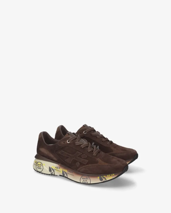 Sneakers Premiata Uomo in Camoscio Testa di Moro art. Moerun 8636, foto 2 di 4