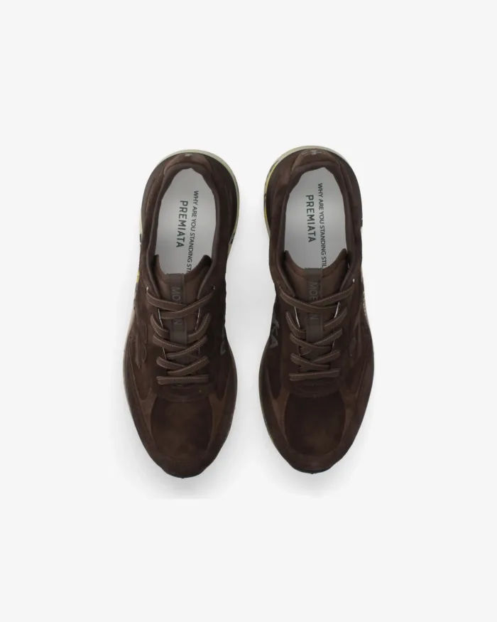 Sneakers Premiata Uomo in Camoscio Testa di Moro art. Moerun 8636, foto 4 di 4