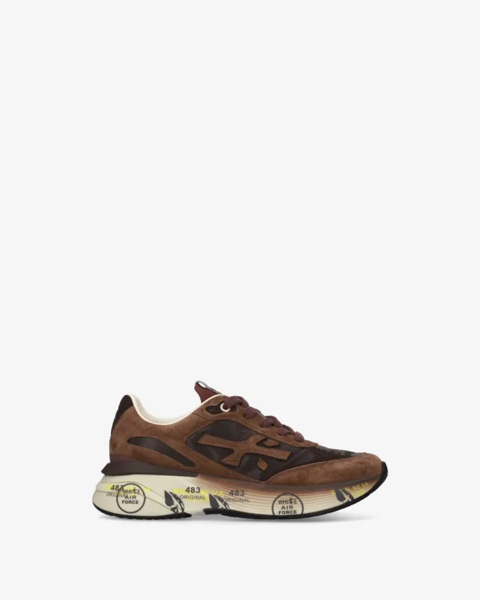 Sneakers Premiata Donna in Camoscio e Nylon Testa di Moro art. Moerund 8562, foto 1 di 5
