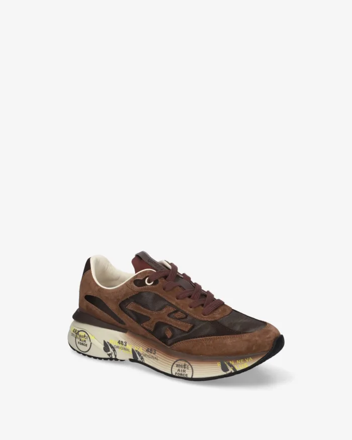 Sneakers Premiata Donna in Camoscio e Nylon Testa di Moro art. Moerund 8562, foto 4 di 5