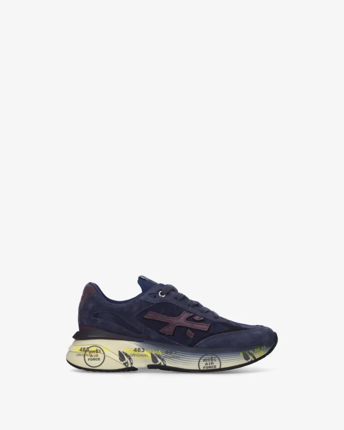 Sneakers Premiata Donna in Camoscio e Nylon Blu art. Moerund 8566, foto 1 di 5