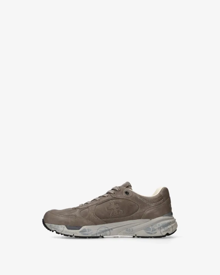 Sneakers Premiata Uomo Tomaia in Pelle Tortora art.  Mase25 8419, foto 3 di 5
